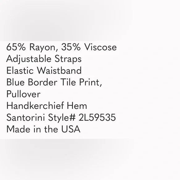 Karen Kane Santorini Blue and White Asymmetrical Sundress. Size Medium. - Picture 6 of 6